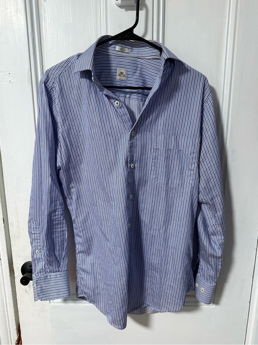 Peter Millar Blue Stripe Men’s Dress Button Down Shirt